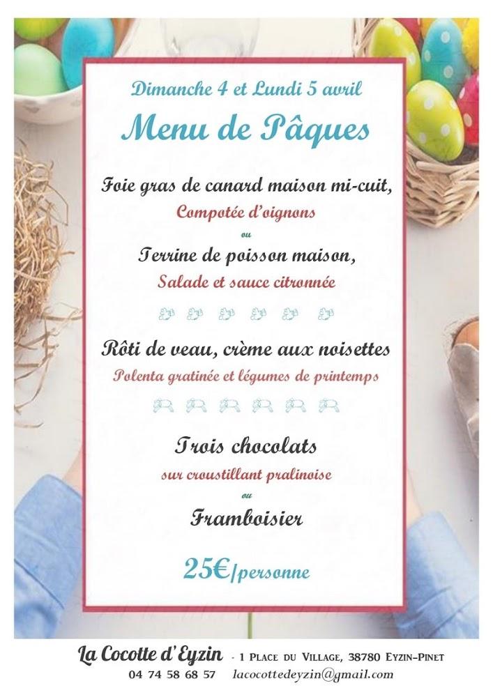 La Cocotte d'Eyzin - Menu Image 4